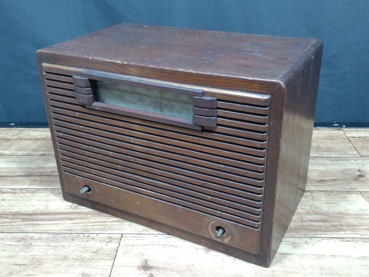 【希少】戦前　真空管　ラジオ　アンティーク　ヴィンテージ ゼネラル 真空管ラジオ 昭和レトロ アンティーク 木製 スーパー