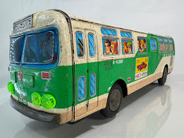 【当時物　美品】ブリキ　バス（トレーン製　フリクションモーター） Yahoo!オークション -「フリクション バス」(乗り物) (ブリキ)の