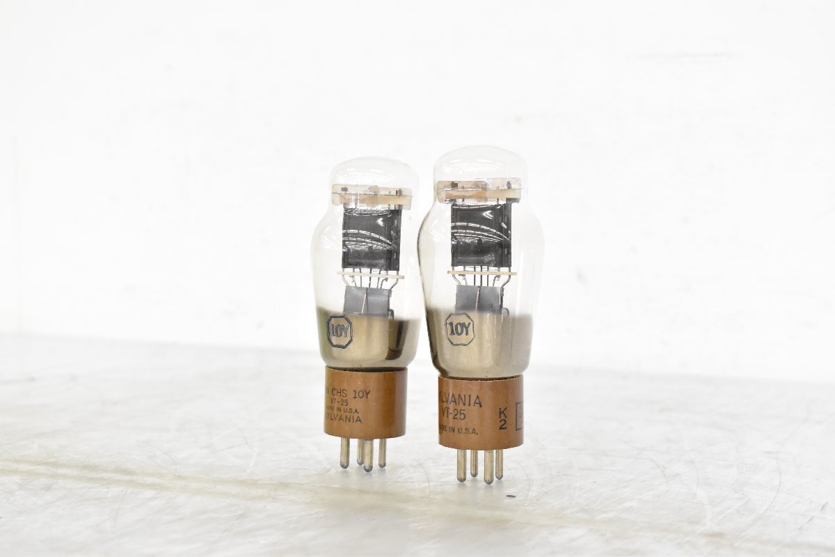 【現状品特価】SYLVANIA VT-25 真空管 2本 現状品特価】SYLVANIA VT-25 真空管 2本