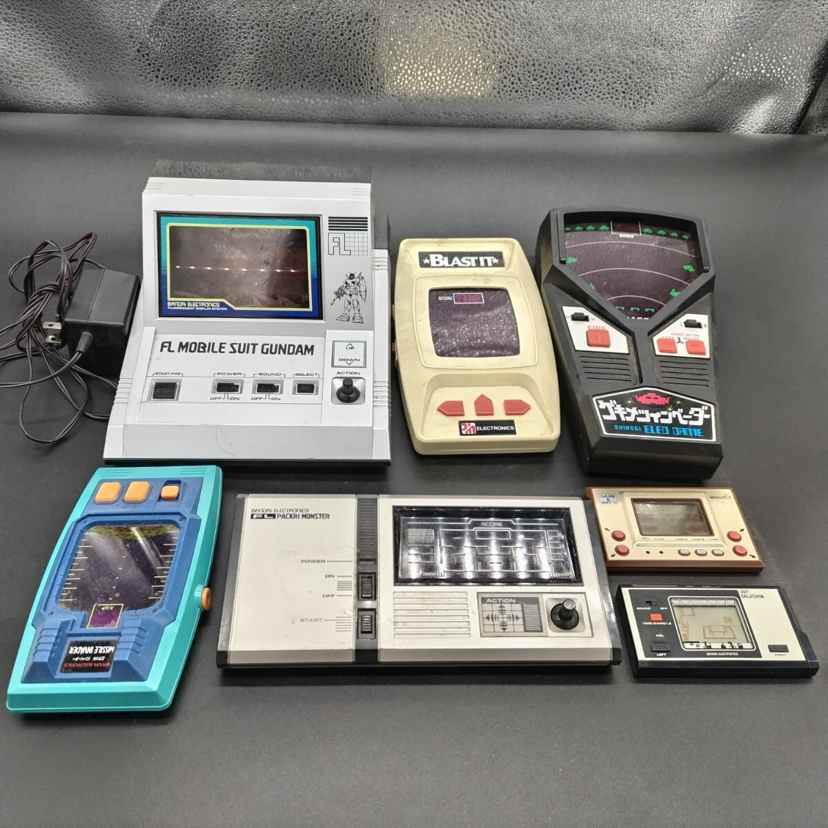 昭和レトロ　ゲームウォッチ　4点　OP-51 DR-52 DM-53 ドンキーコング　天国と地獄　オイルパニック　動作未確認　現状品 ドナルド 