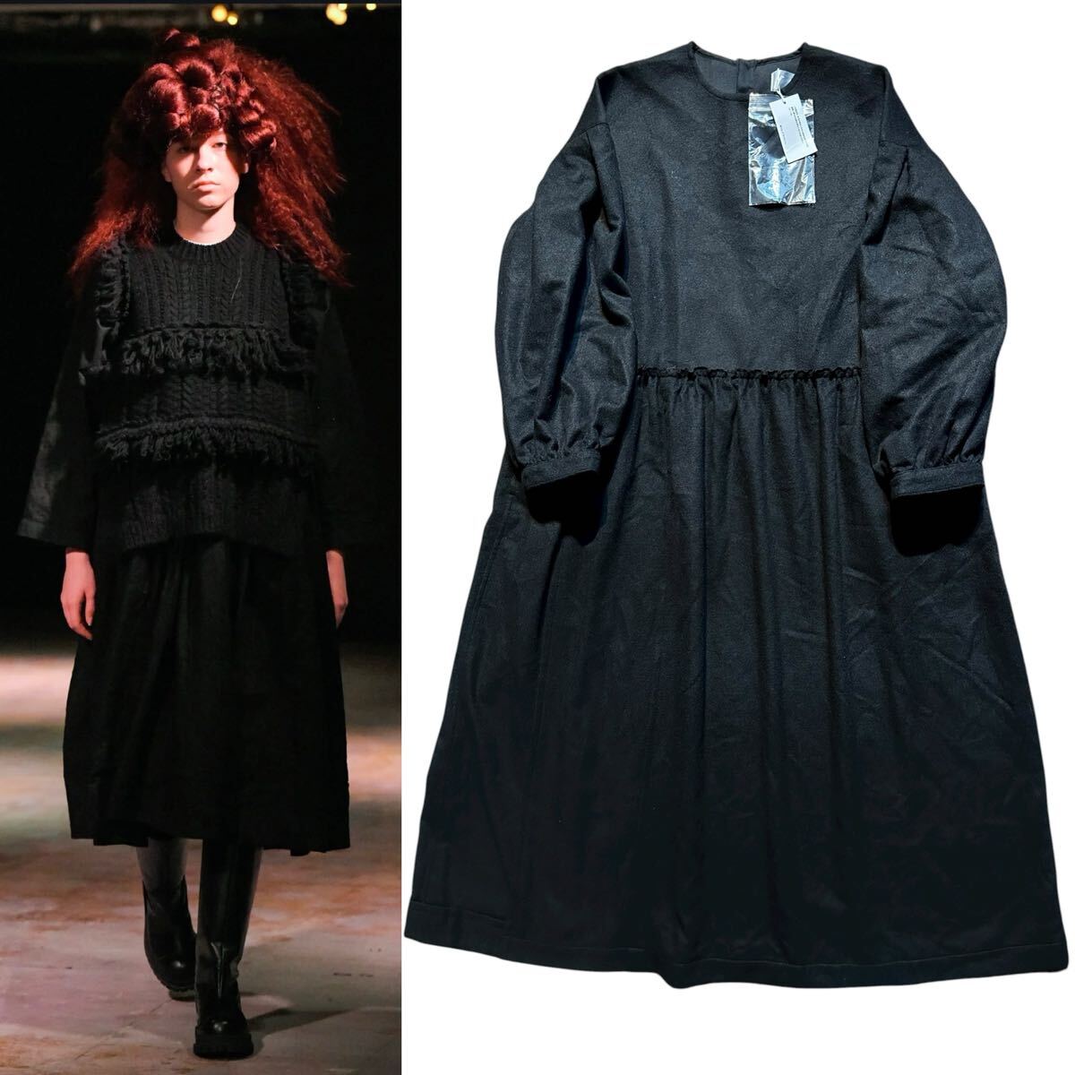 コムデギャルソン　ワンピース　（未使用品） コムコム コムデギャルソンCOMME des GARCONS 三角プリントポリ