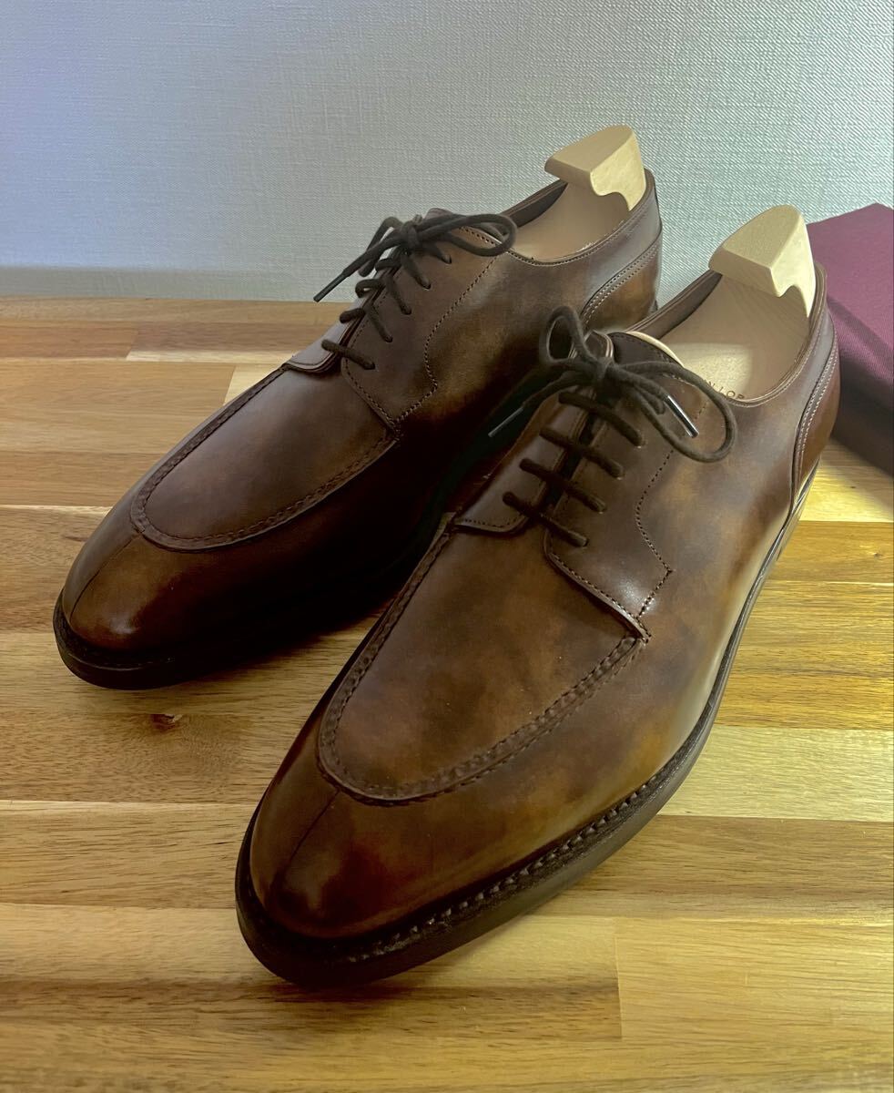 新品 純正ツリー付属 ジョンロブ Harlyn UK8.5E ブラウンミュージア