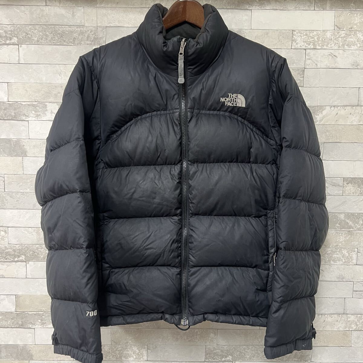 【希少】　ノースフェイス　ベラダウンコート　700フィル　刺繍　ネイビー　紺　M 希少】 ノースフェイス ベラダウンコート 700フィル 刺繍