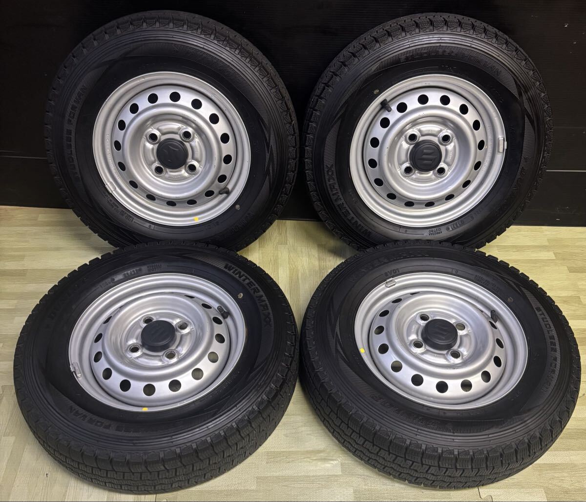 新車外し スズキ キャリイ純正 タイヤホイール 12インチ SUZUKI (スズキ) CARRY (キャリィ) 純正 12×4J(+45)PCD100-4H