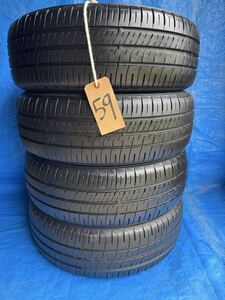 185/55r16 83V DUNLOP ENASAVE EC204 夏用タイヤ 4本セット バリ溝 送料無料 新潟発