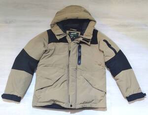 美品★Schott (ショット)★ 2トーンシュノーケルダウンパーカー★ベージュ×ブラック★M