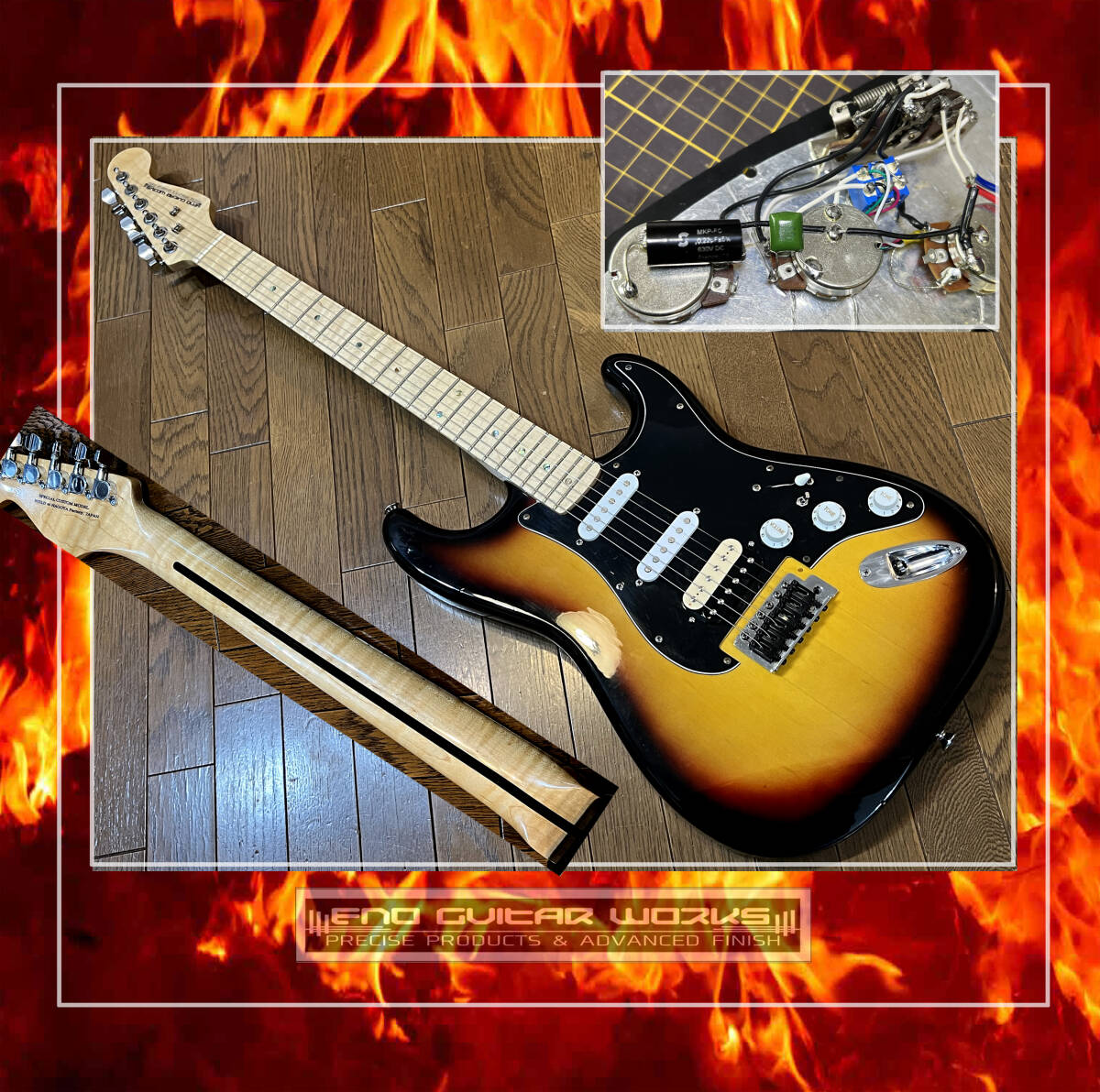 ストラト　コンポーネント　ジャンク　おまけ付き Early'54 Sunburst/Maple neck VG-2240｜ビンテージフェンダー