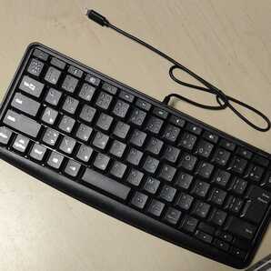 ◆ELECOM Lightning 静音ミニキーボード JIS配列 メンブレン ライトニング ブラック