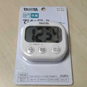 ◇TANITA タニタ 抗菌でか見えタイマー TD-429IV 99分59秒計 アイボリー