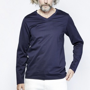 定価1.3万 ジュンハシモト 101SERIBU V L/S セリブ Tシャツ カットソー junhashimoto 1piu1uguale3 AKM