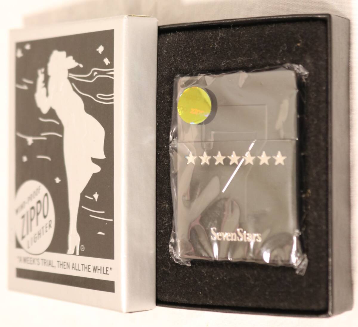 新品未使用1935年復刻版レプリカZIPPO セブンスター 絶版/ヴィンテージ Zippo ジッポー 中古 2012年製造1935レプリカ