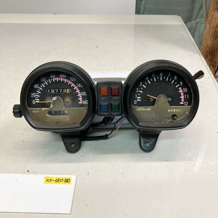 ■ XJ400 XJ400D 実働 4G0 純正メーター １８０ｋｍ 国内物 ■ ヤマハ XJ400D 4G0-080 国内物 実働車 車検令和9年6月 初年度昭和56年