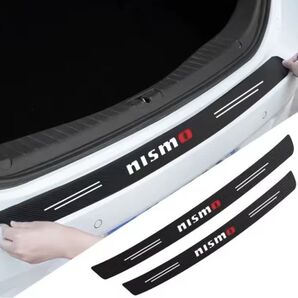 S127 【ロングver NISMO】 ラゲッジステップカバー トランクガード ニスモ カーボン ステッカー 検)リアバンパー ステップガード マット