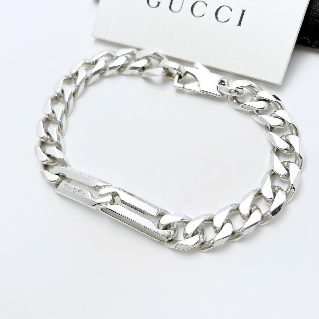 【正規品】未使用に近い‼️GUCCI ブレスレット GUCCI - 新品仕上 廃盤 希少 グッチ Gモチーフ ブレスレット