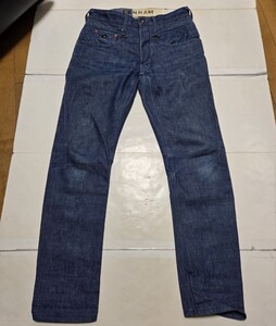 DENHAM MADE IN JAPAN DENIM CROSS BACK MIJKZ CARROT FIT デンハムクロスバック キャロットフィット ジーンズ W28 吉城寺記念限定モデル