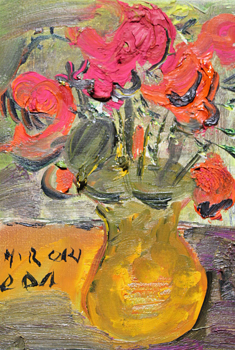 織田広喜「公園風景」二科理事長フランス政府文化勲章額50×59絵￼32×41cm 織田広喜「公園風景」二科理事長フランス政府文化勲章額50×59