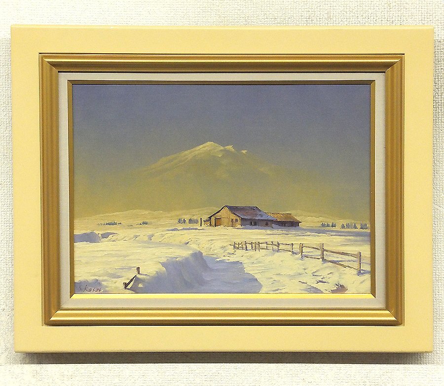 油絵 田中正盛 作 夕日と海 自然・風景画 vic art F8号「真作」油彩画 油絵 田中正盛 作 夕日と海 自然・風景画 vic art F8号「真