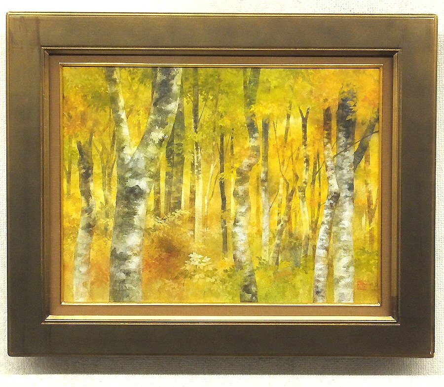 芝田友司、「歳月は動き行く」、希少な額装用画集より、新品高級額装付 芝田友司、「歳月は動き行く」、希少な額装用画集より、新品高級