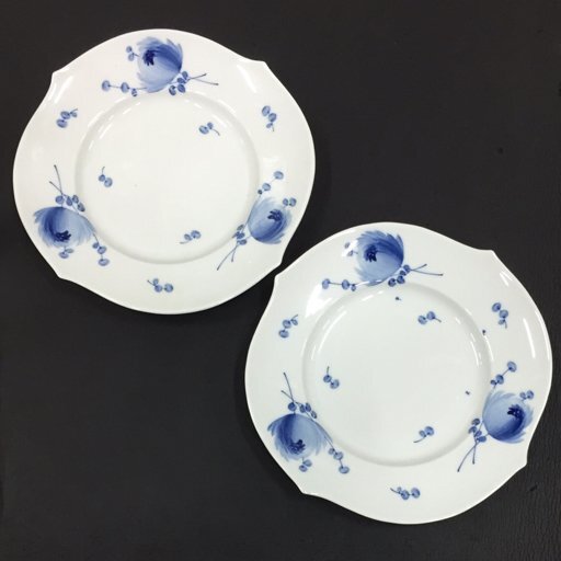 【美品】マイセン　青い花柄の皿セット マイセン（Meissen） 青い花 614701／28479 プレート 28.5cm