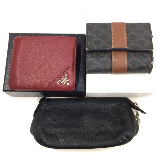 2025年最新】Yahoo!オークション -プラダ二つ折り財布の中古品