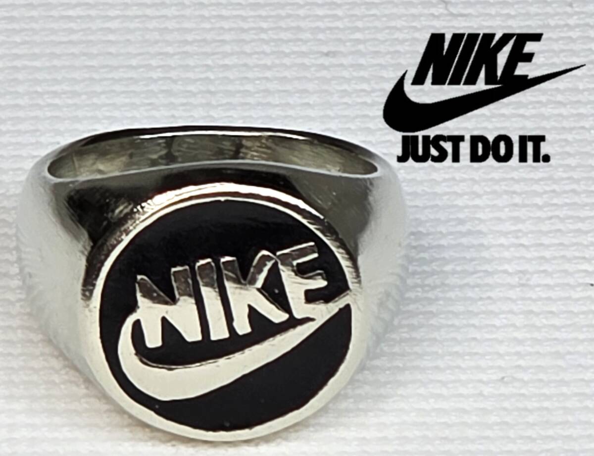 NIKEリング NIKE Swoosh Logo Metal Ring 3 Styles 4 Sizes | eBay