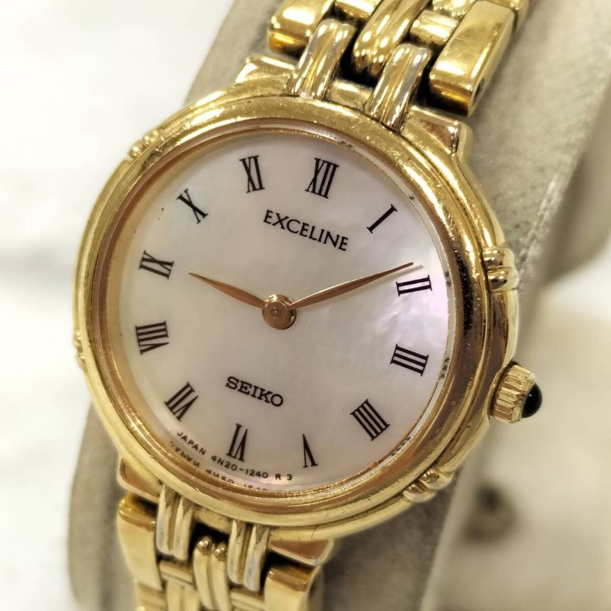 【美品】SEIKO エクセリーヌ 4N20-1060 クオーツ 楽天市場】セイコー エクセリーヌ 4N20-1060【Bランク】【中古