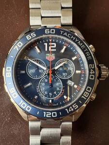 タグホイヤー TAG HEUER FORMULA 1 クォーツクロノ ダイヤルカラー:ブルー系 CAZ1014 WAU6584 美品