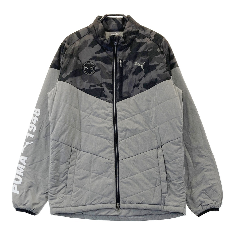 【未使用タグ付】PUMA ゴルフ フード付きジャケット グレー 47567.blowup.jpg