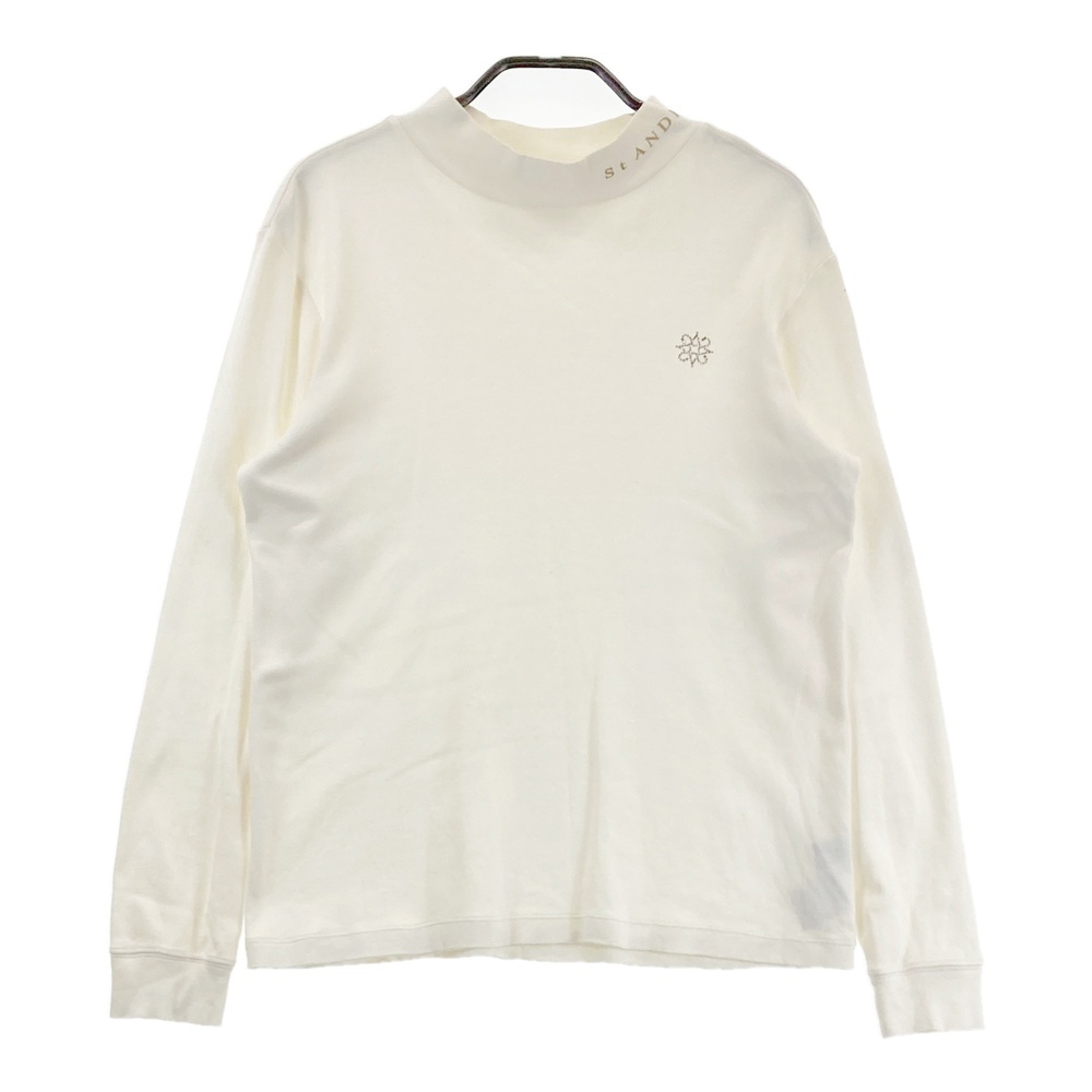 未使用 セントアンドリュース◆長袖 モックネック ウェア◆ホワイト LLサイズ 未使用 セントアンドリュース◇長袖 モックネック ウェア◇ホワイト LL