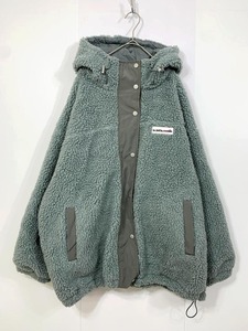Java ジャバ クラシカルエルフ スタンドフードボアアウター ブルゾン ジャケット sizeL/ブルーグリーン ◆■