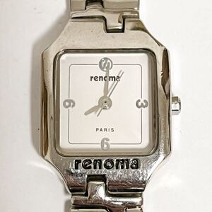 和851★ renoma レノマ クォーツ 腕時計 ウォッチ 3針 RK254L オフホワイト メタルバンド レディース