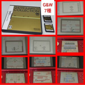 DS/3DS2本 G&Wコレクション+楽引辞典 ドンキーコング,オイルパニック,マンホール,ジャッジ,フラッグマン,マンホール ゲームウォッチ 7種類