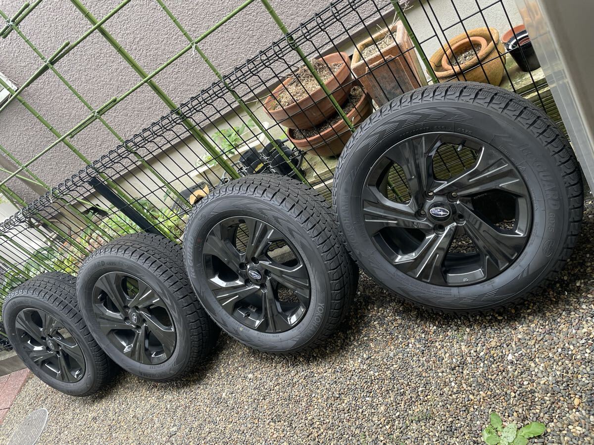 【ほぼ新品】スバル レヴォーグ 純正 ホイールタイヤ 2024年 スタッドレス ネクセン レヴォーグ 冬タイヤ 新品 NX WIN ice2 225/45R18 2024