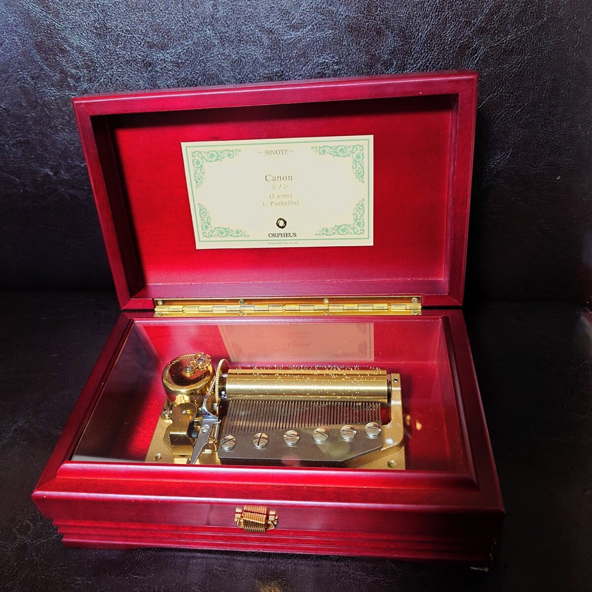 Sankyo オルフェウス ORPHEUS オルゴール 50弁 象嵌 中古 美品 ☆専用品☆ オルゴール SANKYO ORPHEUS オルフェウス 50弁