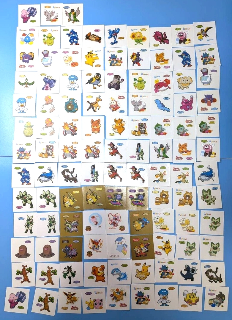 ポケモン　シール 未開封、未使用品 ポケパーク限定 シール4種複数枚セット ポケモン シール 未開封、未使用品 ポケパーク限定 シール4種