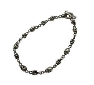 JUSTIN DAVIS Джастин Дэвис браслет SKULL DIVINE, размер M, использовался 4 раза