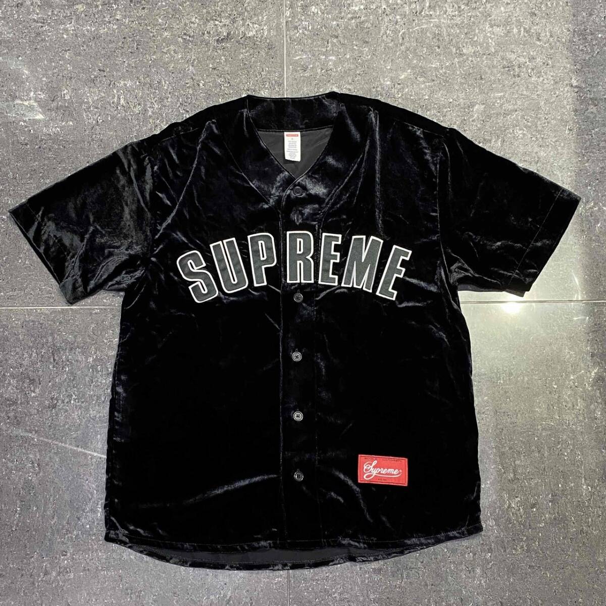 SUPREME ブラック ベースボールジャージ Supreme シュプリーム 2024AW Polartec Baseball Jersey ポラー