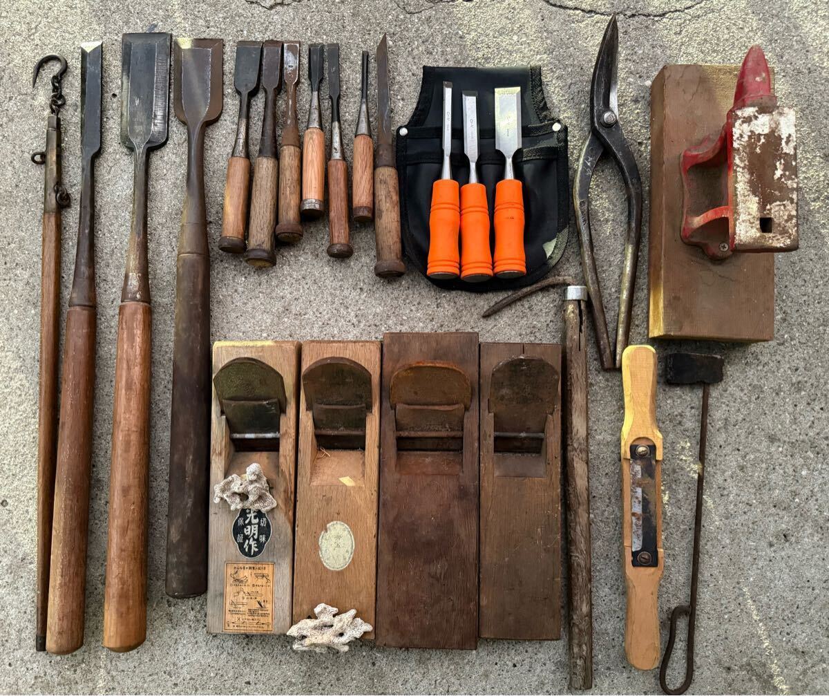 大工道具　鑿　まとめ 2025年最新】Yahoo!オークション -鑿 中古(ハンドツール、大工