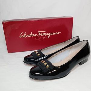 Salvatore Ferragamo/サルヴァトーレフェラガモ/パンプス/イタリア製/ブラック/ヴィンテージ/箱付き