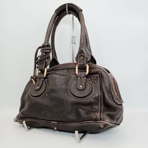 Chloe / Хлоя / Сумка / Paddington / 2005 / Кожа / Коричневый / Замок / Плечо / Винтаж