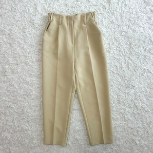 MACHATT マチャット タックテーパードパンツ ウエストゴム イエロー 黄色 イージーパンツ センタープレス ボトムス フリーサイズ