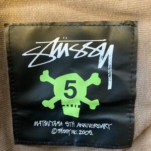 OLDSTUSSY激レア2005年デッドストック5分袖スウェット松山チャプト5周年記念タグ付人気カラー貴重なx'Lヴィンテージステューシー送料無料