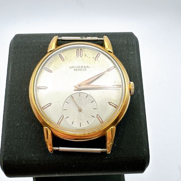 【美品】UNIVERSAL GENEVE 542.101 手巻き　腕時計 美品】UNIVERSAL GENEVE 542.101 手巻き 腕時計 - メルカリ