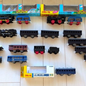 プラレール/ライト付D-51蒸気機関車/函館大沼号3両編成セット/SL函館大沼号客車/4両/スハ53/SL山口号/12系/客車/D51 200 炭水車