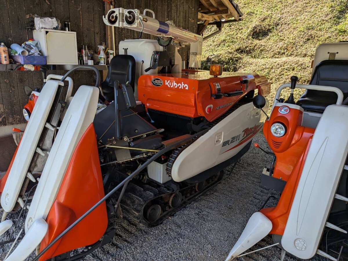 クボタ コンバイン　ER211 11馬力　整備簡易　配送可　即納　時間少 クボタ 中古コンバイン ER211の詳細｜農機具通販ノウキナビ