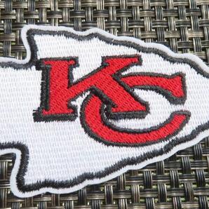 白赤KC新品NFLカンザスシティ・チーフスKansas City Chiefs 刺繍ワッペン◎アメリカ スポーツ◎アメフト アメリカンフットボール◆衣服DIY