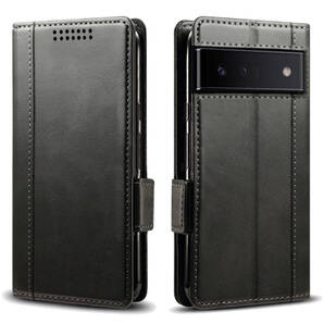 Google pixel 6 Pro レザーケース●Black