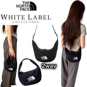 ザ ノースフェイス ショルダーバッグ クロワッサンバッグ ホワイトレーベル NN2PR18J ブラック 韓国 THE NORTH FACE WL HOBO BAG MINI 新品