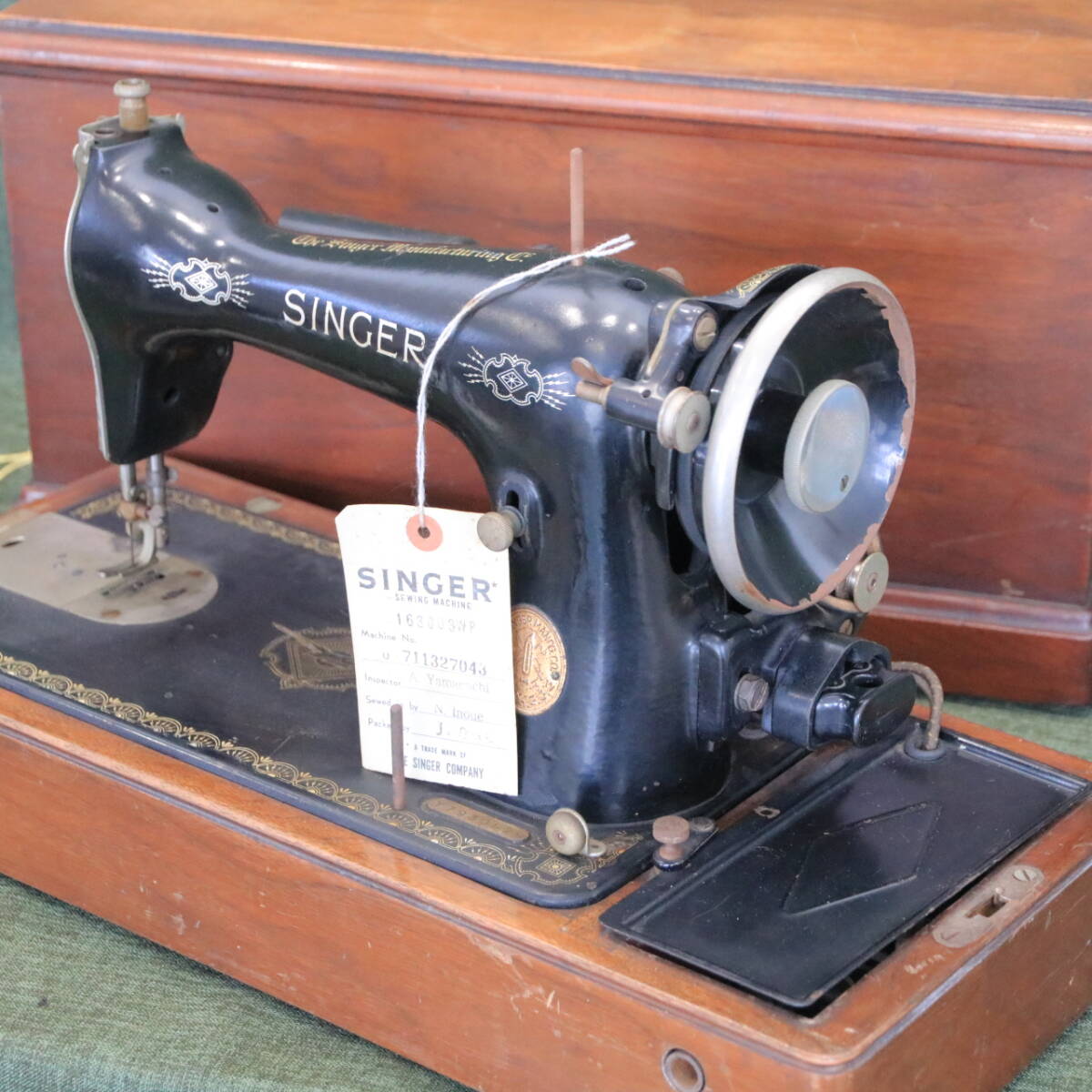 珍種　SINGER アンティーク　ミニミシン　シンガー　モーター Yahoo!オークション -「ミシンモーター」(アンティーク