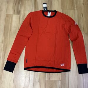 定価税込み 5720円 アディダス クライマウォーム 保温長袖Tシャツ サイズL オレンジ色